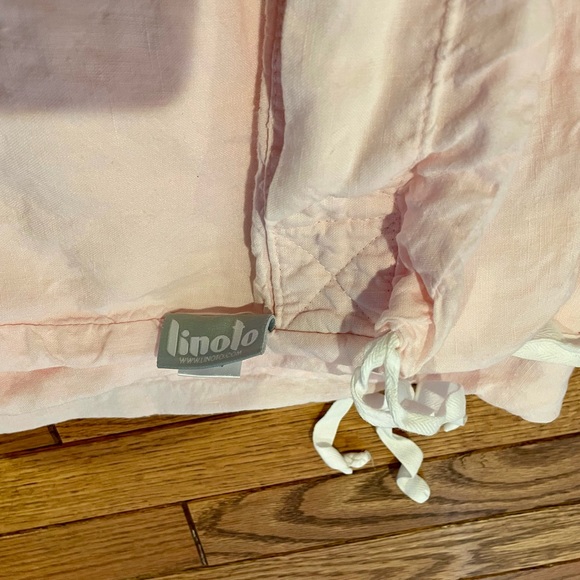 Linoto Italian Linen Duvet Cover, Full Size-Like New Condition in Blush Pink - Picture 3 of 5